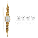 Antique Gold Plated 925 Silver Oval Watch