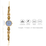 Pure 925 Silver Antique Temple Jewelry Watch