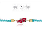 Speed Racer Car 925 Silver Kids Rakhi