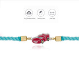 Speed Racer Car 925 Silver Kids Rakhi