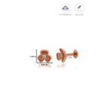 Hearty Charm Flower 925 Silver Stud Earring