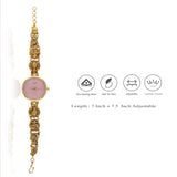 925 Silver Gold-Plated Temple Jewelry Watch