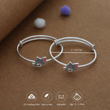 Joyful Micky Mouse Silver Kids Bangles (0-5 Years) | 925 Hallmark | Daily Wear Gift for Kids