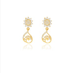 Dangling Paisley 925 Silver Drop Earrings