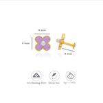 Violet Blossom 925 Sterling Silver Kids Stud (3+ Yrs)
