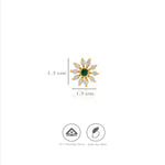925 Silver Dazzling Flower Nosepin