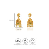 925 Silver Mayura Hastha Gajalaxmi Jhumkas