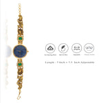Emerald Mayur Pure Silver Traditional Watch for Women
