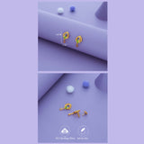 Royal Bird Gold Polish 925 Silver Drop Earring