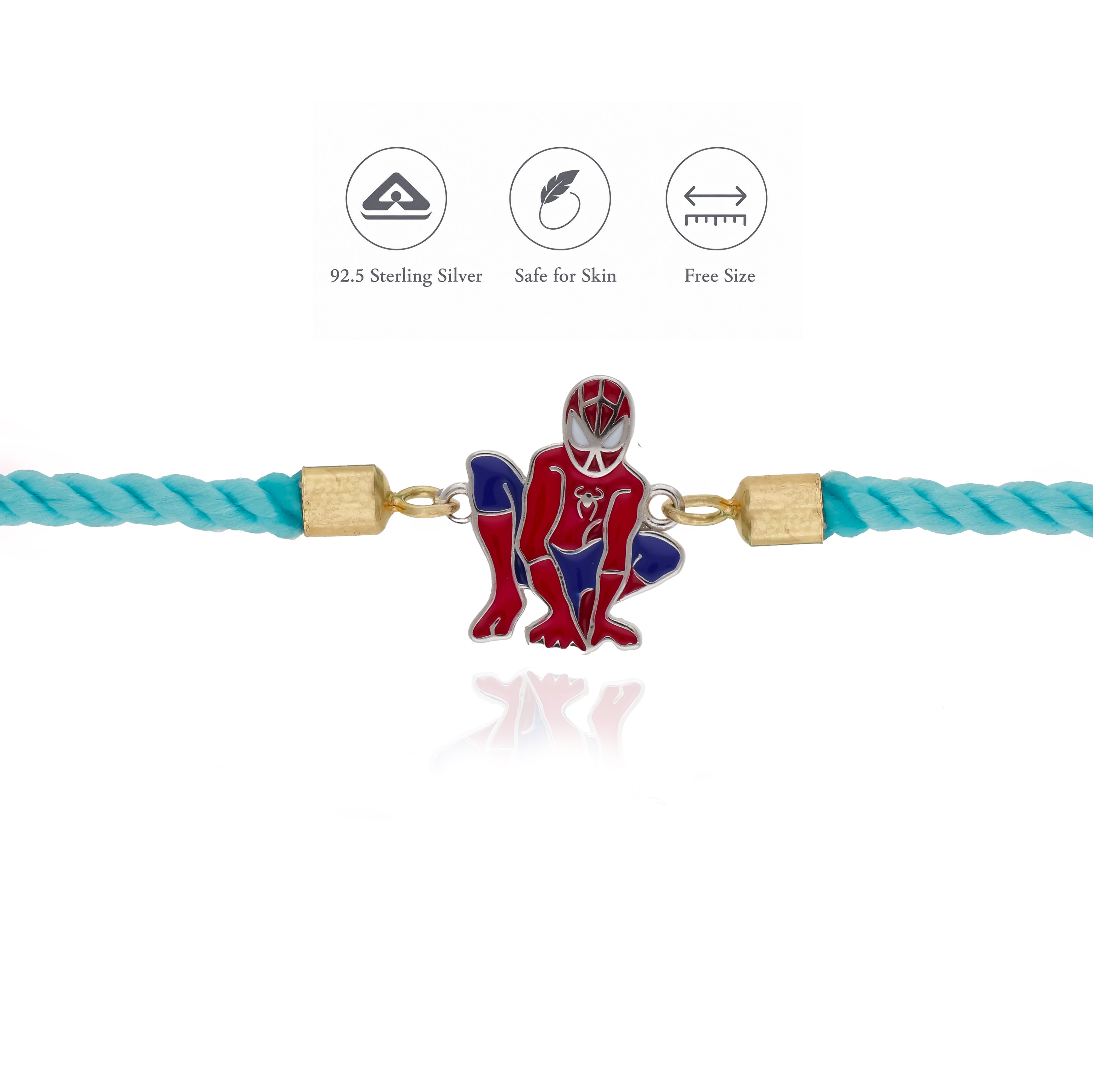 Spider-Man 925 Sterling Silver Kids Rakhi