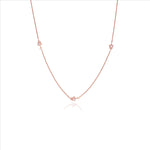 Star Stone Charm 925 Sterling Silver Chain Necklace
