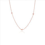 Star Stone Charm 925 Sterling Silver Chain Necklace