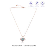 Cuddly Elephant Rose Gold Polish 925 Silver Kids Chain Pendant (3+ Years)