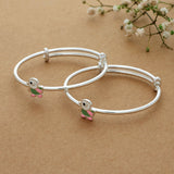 Little Chic Adjustable Silver Bangle for Kids