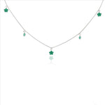 Lucky Clover Charm 925 Silver Chain Necklace