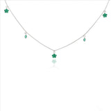 Lucky Clover Charm 925 Silver Chain Necklace
