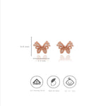 925 Silver Bliss Butterfly Stud Earrings