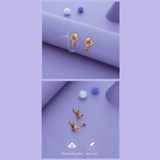 Luxe Love Gold Polish 925 Silver Drop Earring