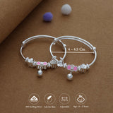 Jingle Bow 999 Silver Kid Bangle(0-5 Yrs)