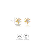 Endearing Gold Polish 925 Silver Earrings