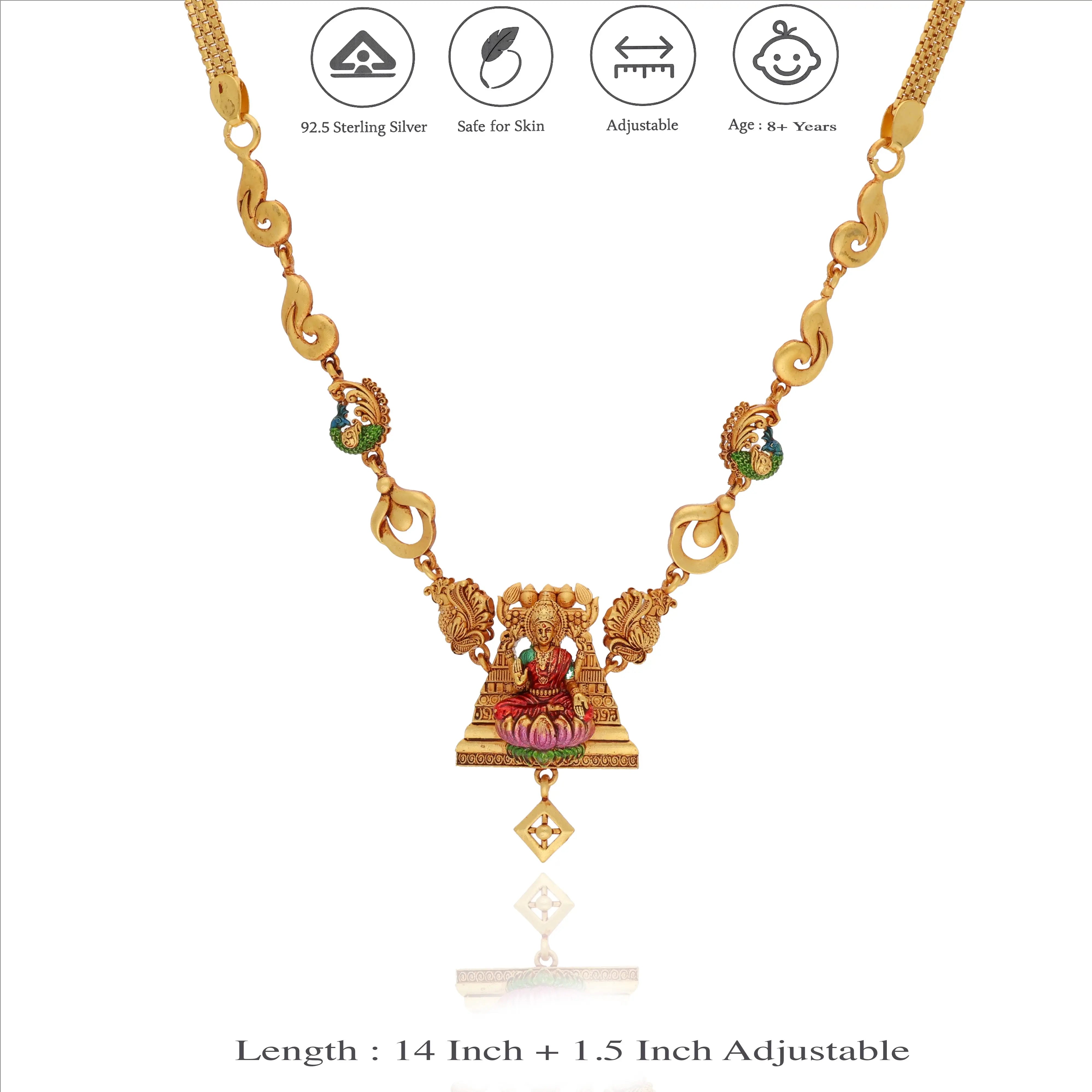 Vaibhavi 925 Sterling Silver Traditional Necklace