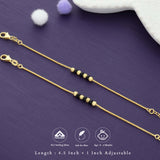 Aura Gold Polish 925 Silver Kid Anklet (0-6Months)