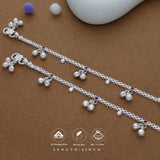 Lakshmi Charan Traditional 925 Silver Kid Anklet(1-2 Yrs)