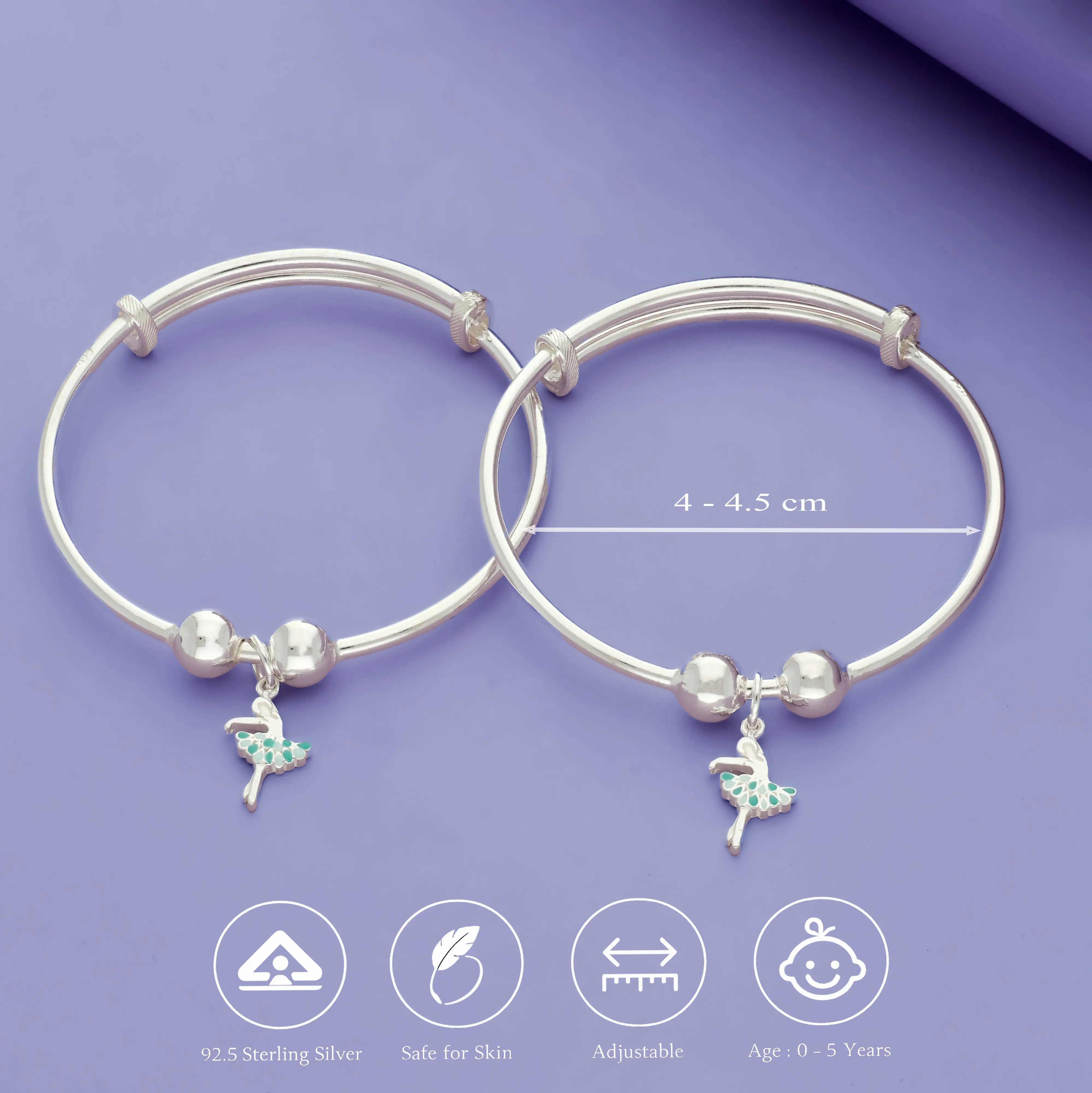 Tiny Dancer 925 Sterling Silver Kid Bangles