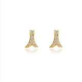 925 Silver Eiffel Elegance Stud Kid Earrings