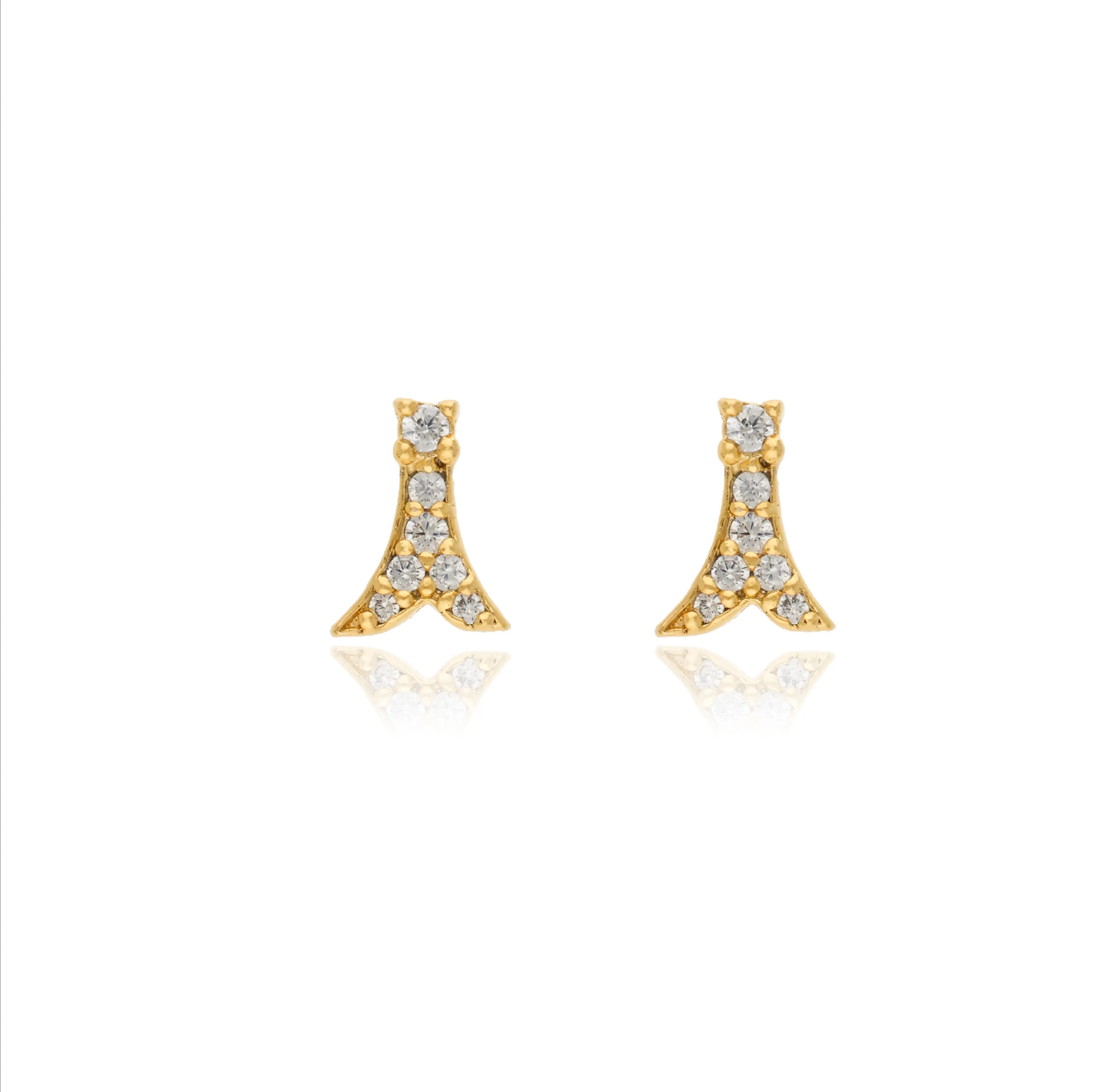 925 Silver Eiffel Elegance Stud Kid Earrings