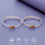 Tiny Racer Motorbike 925 Silver Kids Bangles (0-5 Yrs)