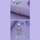 Swarna Latha Gold Polish 925 Silver Traditional Kid Earring