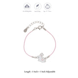 Baby Bunny Thread 925 Silver Anklet for Kids(0 - 2Years)