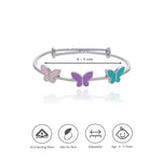 925 Silver Butterfly Kids Bangles