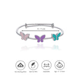 925 Silver Butterfly Kids Bangles