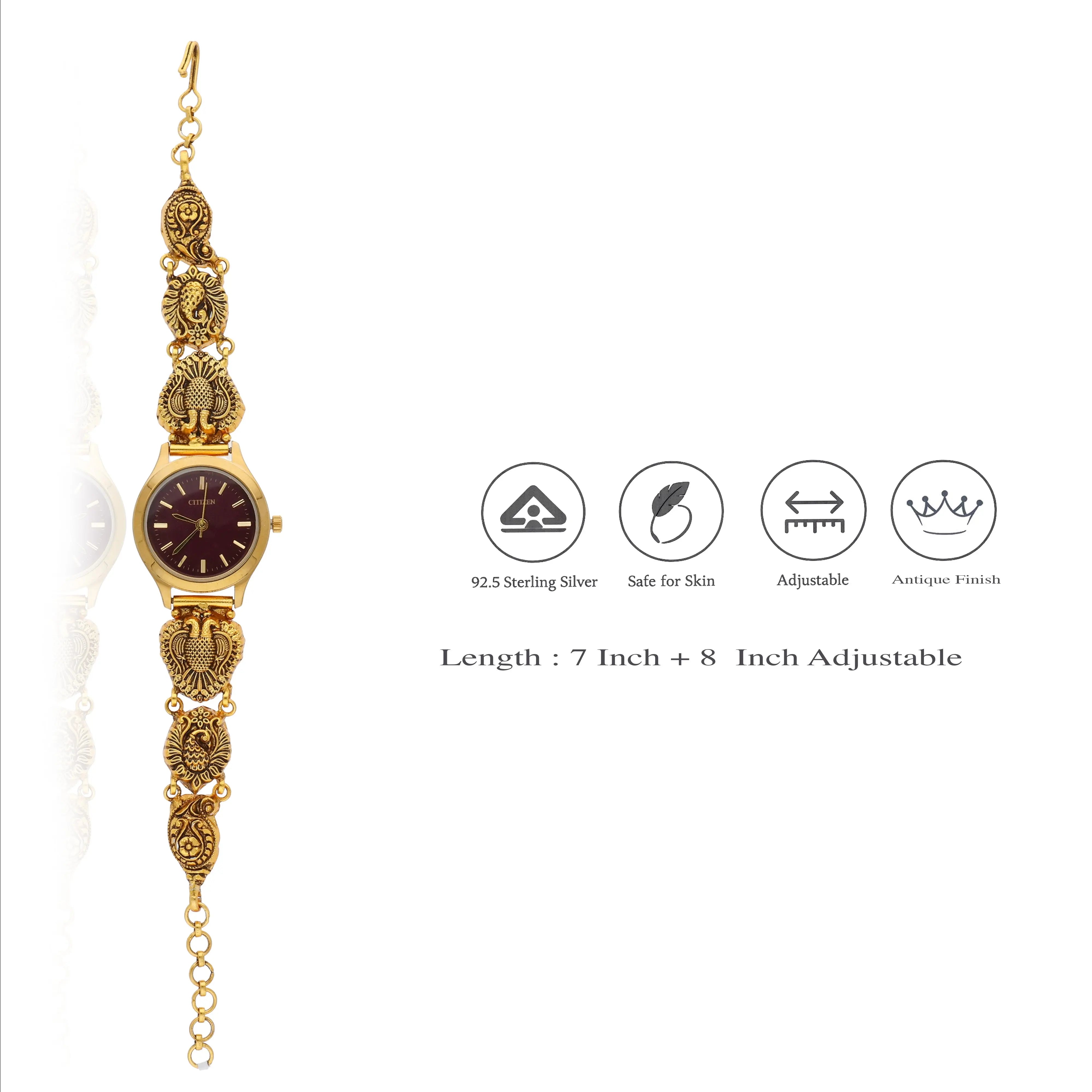 Mayura Nakshi 925 Silver Ladies Watch