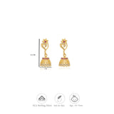 Hansa Ghanta Gold Polish 925 Silver Jhumka