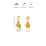 Leaf Cascade 925 Silver Jhumka