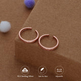 Leaf Elegance Rose Gold 925 Silver Toering