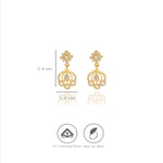 Flora Dangles 925 Silver Drop Earrings
