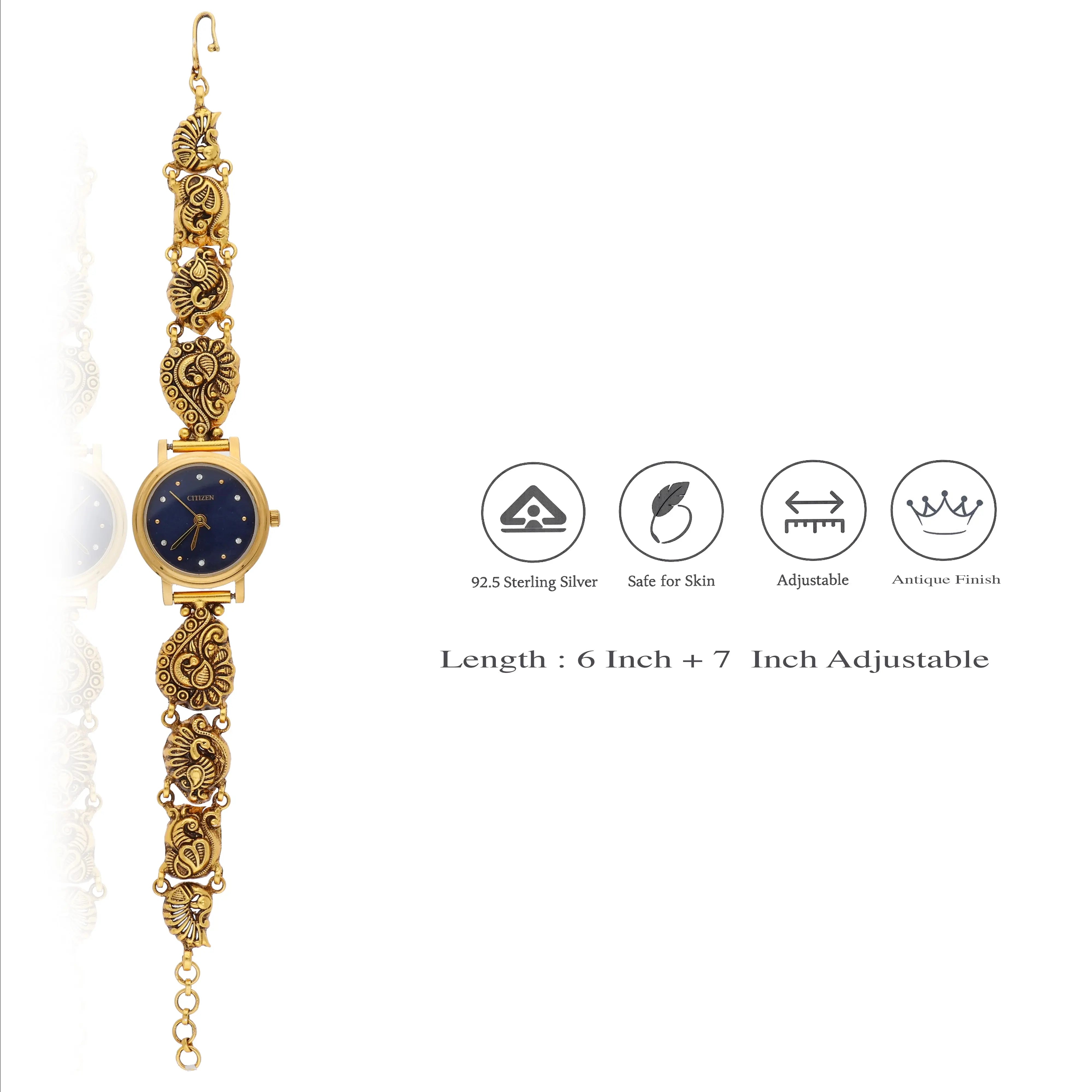 925 Traditional Silver Watch for Brides