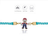 Happy Joker 925 Silver Rakhi