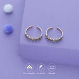 Flora Edge Oxidized 925 Silver Toering