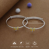 SunPetal Silver Kids Bangles (0-5 Years) | 925 Hallmark | Daily Wear Gift for Kids