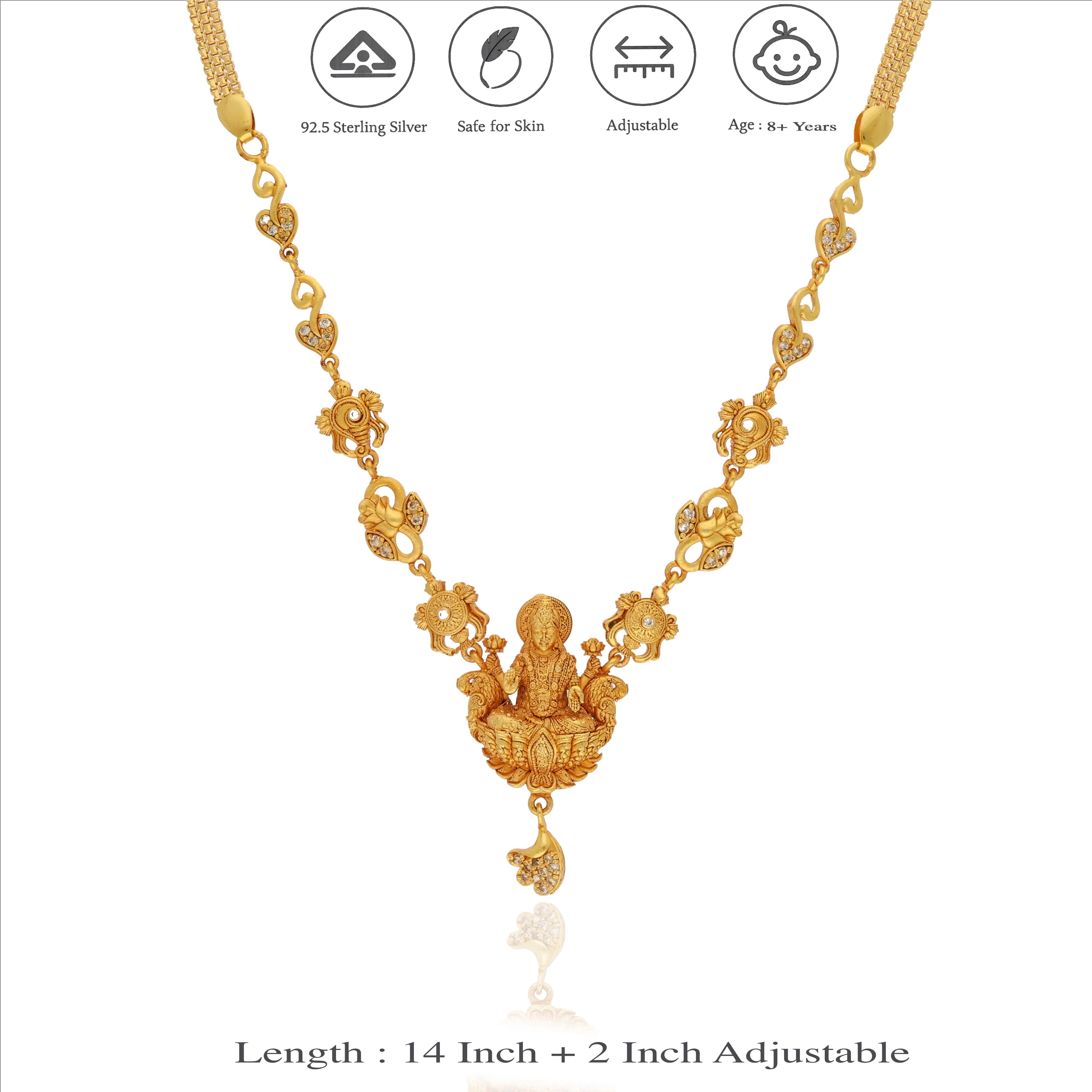 Shree Mangala 925 Sterling Silver Gold-Plated Necklace