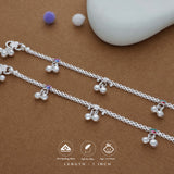 Angel Bells Traditional 925 Silver Kid Anklet(3-4 Yrs)
