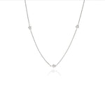 Star Stone Charm 925 Sterling Silver Chain Necklace