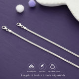 Plain Adorable 925 Silver Kid Anklet (3Months- 2Yrs)