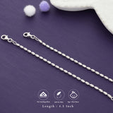 Sparkle Dream Kids 925 Silver Kid Anklet(Newborn)