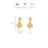 Swirl Peacock Pearl 925 Silver Jhumkas